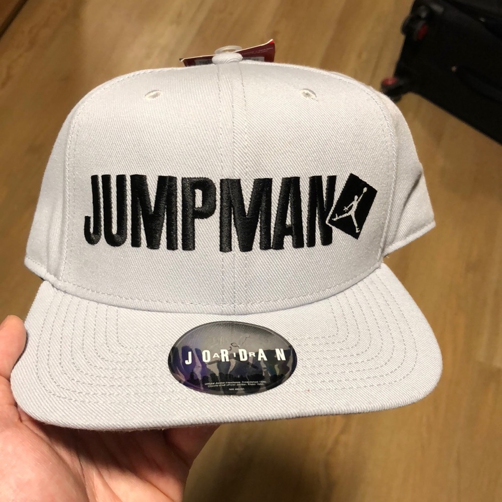 Grey “Jumpman” Flat Brim